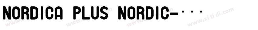 Nordica Plus Nordic字体转换
